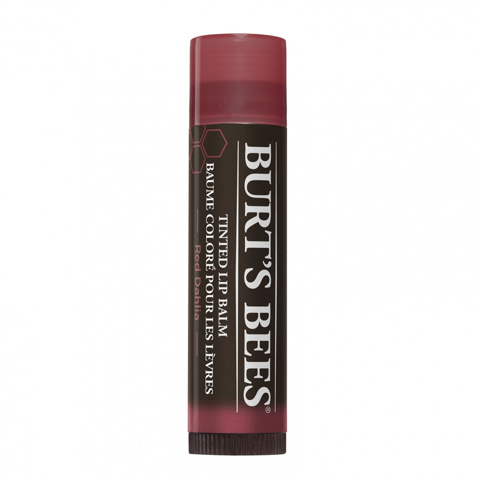 Burt's Bees, Тонирующий бальзам для губ, красный георгин, 4,25 г (0,15 унции)