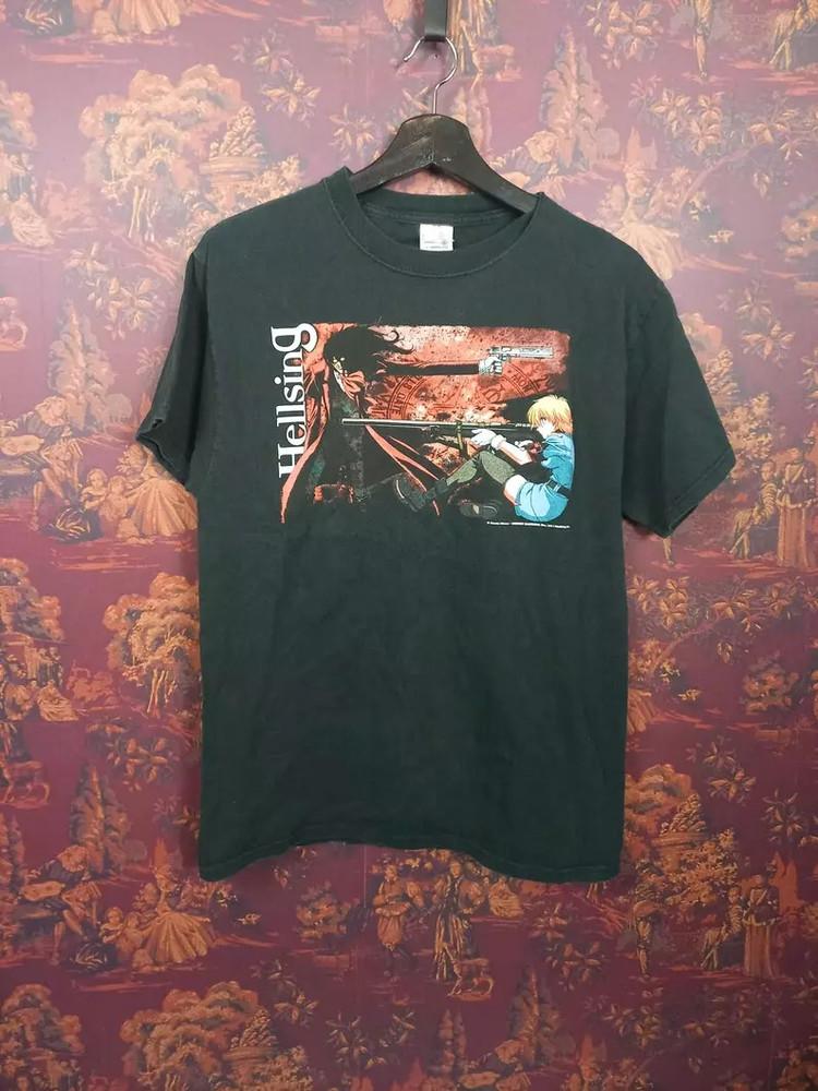 Футболка Hellsing 2000-х годов в стиле Y2K, унисекс M